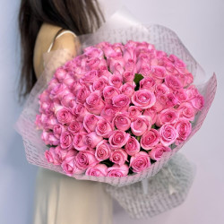 101 розовая роза (Кения)